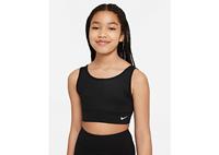 Nike Performance Dri-FIT Swoosh Luxe Sport-BH Kinder, schwarz / weiß