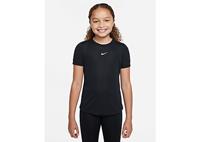 Nike Dri-FIT One Meisjestop met korte mouwen - Black/White - Kind