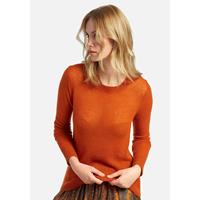 Include Pullover Rundhals-Pullover Pullover orange Damen 