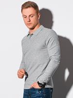 Ombre Poloshirt heren | effen | Basic | Casual | Grijs | Italian-Style.nl, 