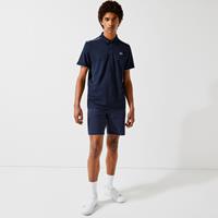 Lacoste Herren  Sport Poloshirt aus atmungsaktivem Piqué - Navy Blau / Weiß 