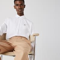Lacoste Herren-Hemd aus Premium-Baumwolle - Weiß 