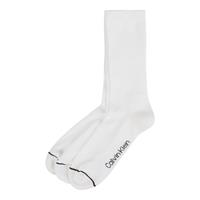 3er Pack Calvin Klein Athleisure Crew Socken Herren 002 - white
