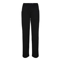 Vero Moda straight fit pantalon VMZAMIRA van gerecycled polyester zwart