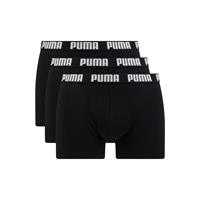 Puma Herren Boxer Shorts, 3er Pack - Everyday Boxers, Cotton Stretch, einfarbig, Schwarz