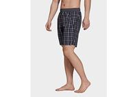 adidas Classic-Length Check Badeshorts - Black / Grey Six - Herren, Black / Grey Six