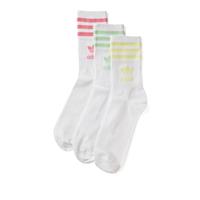 adidasoriginals Adidas Originals Socken Dreierpack MID CUT CRW SCK H62015 Weiß Neon