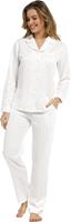 Pastunette Dames pyjama satijn  De Luxe 25212-310-6 snow white