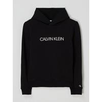 Calvin Klein Institutional Logo Overhead Hoodie Junior, Zwart