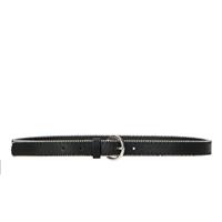 Sacha Zwarte riem met zilverkleurige studs (Maat 85) - zwart
