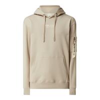 alphaindustries Alpha Industries MÃnner Hoody Organics EMB in beige