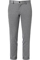 HTL Hose, Victor, Tapered Fit, Jersey, grau meliert