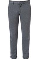 HTL Hose, Victor, Tapered Fit, Jersey, blau meliert