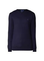 Polo Ralph Lauren Men's Slim Fit Cotton Sweater - Hunter Navy - S