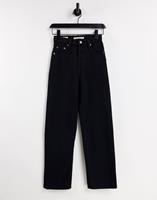 Levi's - Ribcage - Enkellange jeans in zwart