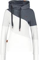 Alife & Kickin Sweater »Stacy« cooler Hoodie mit diagonalen Farbkontrasten