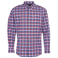 Barbour Herenshirt Country Check 15 regular fit Rich red