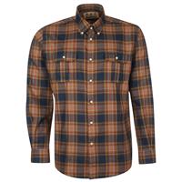 Barbour Herenshirt Singsby Thermo weave navy