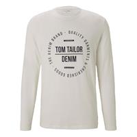 Tom Tailor Denim Langarmshirt - Herren -  beige