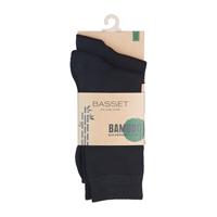 Basset Bamboe sokken-Marine-35/38