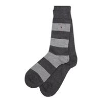 2er Pack TOMMY HILFIGER Rugby Stripe Socken Herren 201 - anthracite