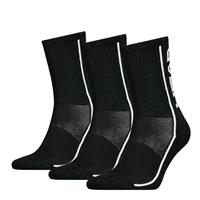 HEAD Unisex Socken - 3er Pack, Sportsocken, Mesh-Einsatz, einfarbig Sportsocken schwarz 