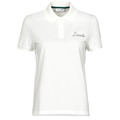 Lacoste Damen Piqué Poloshirt aus Baumwoll-Piqué mit eingesticktem Logo - Weiß / Grün 