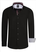 Rusty Neal | heren overhemd zwart | Regular fit | Italian-Style.nl, 