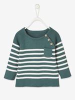Vertbaudet Baby Pullover, Streifen graugrün