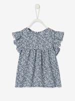 VERTBAUDET Baby T-shirt met bloemenprint marineblauw met print
