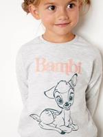 DISNEY ANIMALS Disney Bambi meisjessweater gechineerd levendig grijs