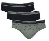 Armani Slips stretch cotton 3-pack zwart-groen