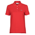 Lacoste Lacoste Regular Fit Damen-Poloshirt aus weichem Petit Piqué - Rot 