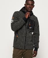 Superdry Mannen Mountain Sherpa Hoodie met Rits Donkergrijs Grootte: S