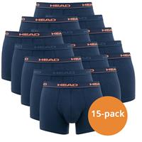 HEAD boxershorts Orange/Peacoat 15-Pack