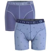 Vinnie-G boxershorts Ski Blue - Print 2-pack 