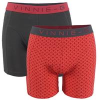 Vinnie-G Flamingo boxershorts 2-pack Antraciet/Print
