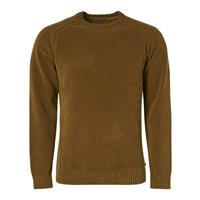 No Excess Pullover high crewneck chenille kni olive