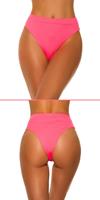 Cosmoda Collection Mix it!!! sexy bikini slip hoge taille neonkoraal-kleurig