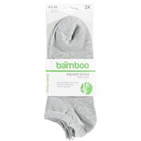 Apollo bamboe sneaker sokken 3-paar - Grey