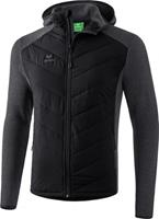 erima Padded Fleece Jacket schwarz/grau Größe M