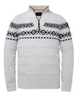 PME Legend Zip Pullover Knitted Off White - GrÃ¶ÃŸe 3XL