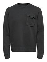 only&sons Only & Sons Männer Pullover ONS Jimi Life NF 0953 in schwarz