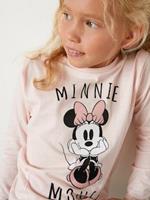 Disney Minnie meisjes t-shirt met lange mouwen roze met animatie