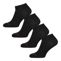Undiemeister zwarte sneaker sokken Volcano Ash 3-pack - Zwart 