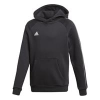 adidas Hoodie Core 18 - Schwarz/Weiß Kinder