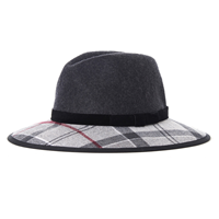 Barbour Dameshoed Thornhill Fedora Charcoal