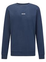 BOSS Casual Men's Weevo 1 Crewneck Sweatshirt - Dark Blue - L