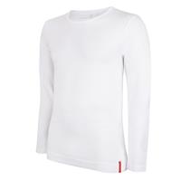 Undiemeister White Long sleeve t-shirt Round Neck Chalk White - Kwaliteit Heren Ondershirts  - Slim Fit