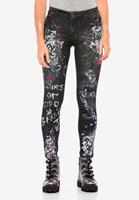 Cipo & Baxx Slim-fit-Jeans mit einzigartigen Paint-Elementen in Straight Fit